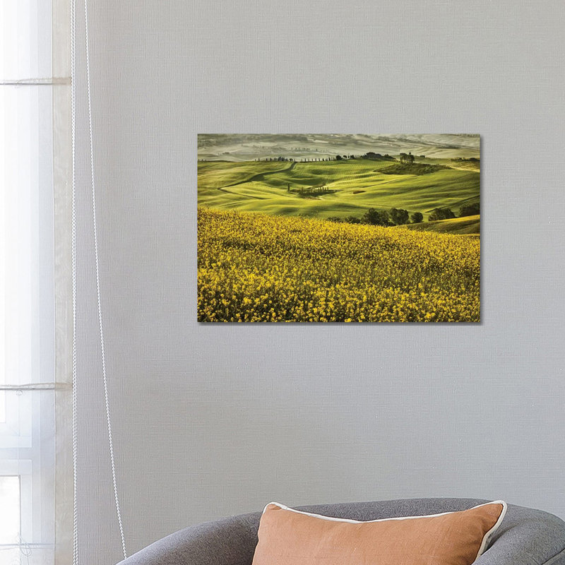 Europe, Italy, Tuscany, Val D'orcia by John Ford - Wrapped Canvas Print, 66.04 cm H x 45.72 cm W