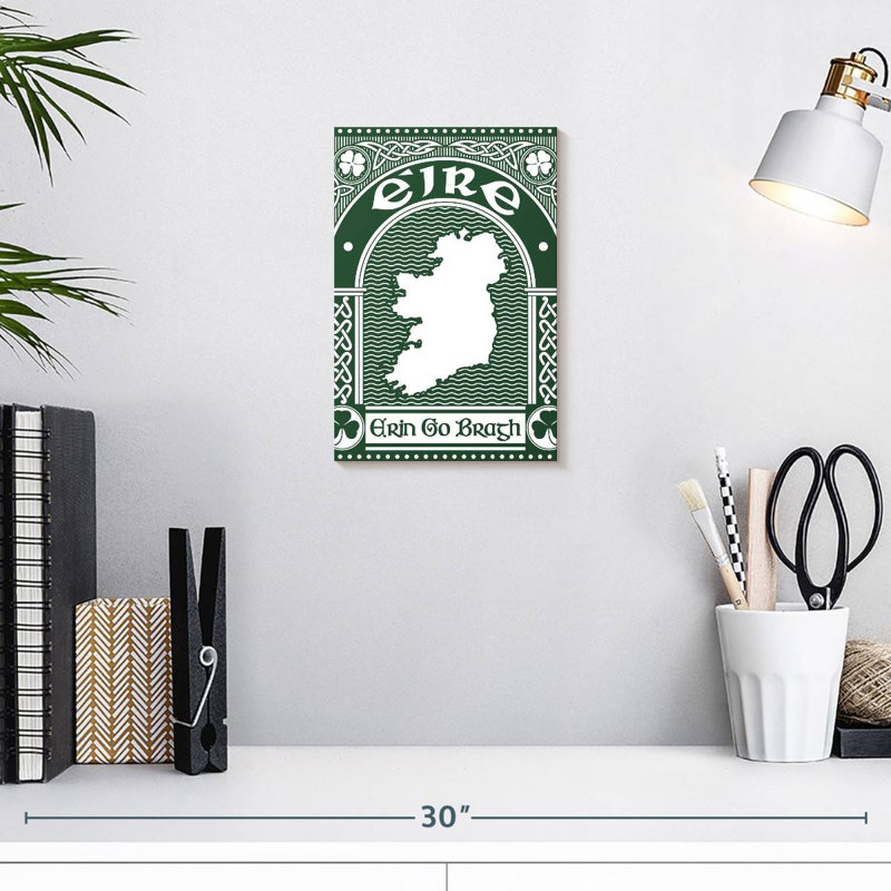 Lelend Celtic Erin Go Bragh, H 12 po x l 8 po