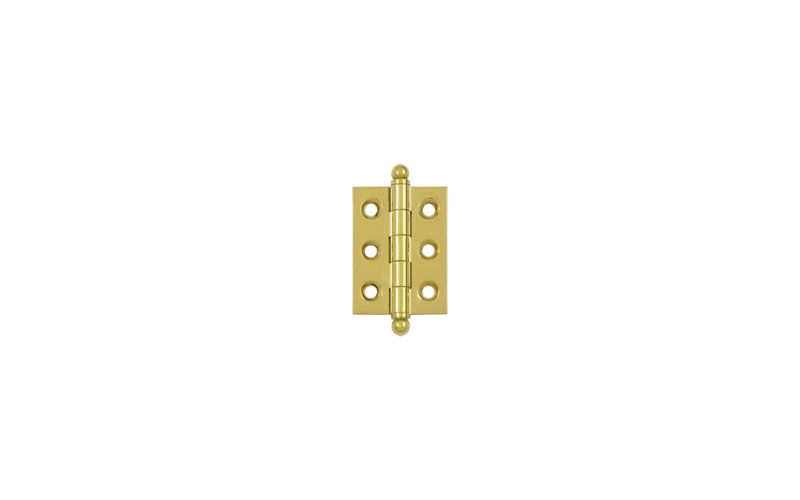 10'' x 10'' Solid Brass Traditional Hinge, PVD Polished Brass, 2.5" H x 2" W