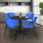 Regency Cain Round Breakroom Table & 4 M Stack Chairs-73413357-73413368