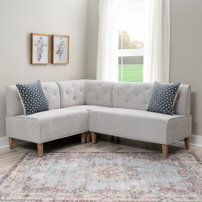 Ehrhart Tufted Back Upholstered Corner Bench