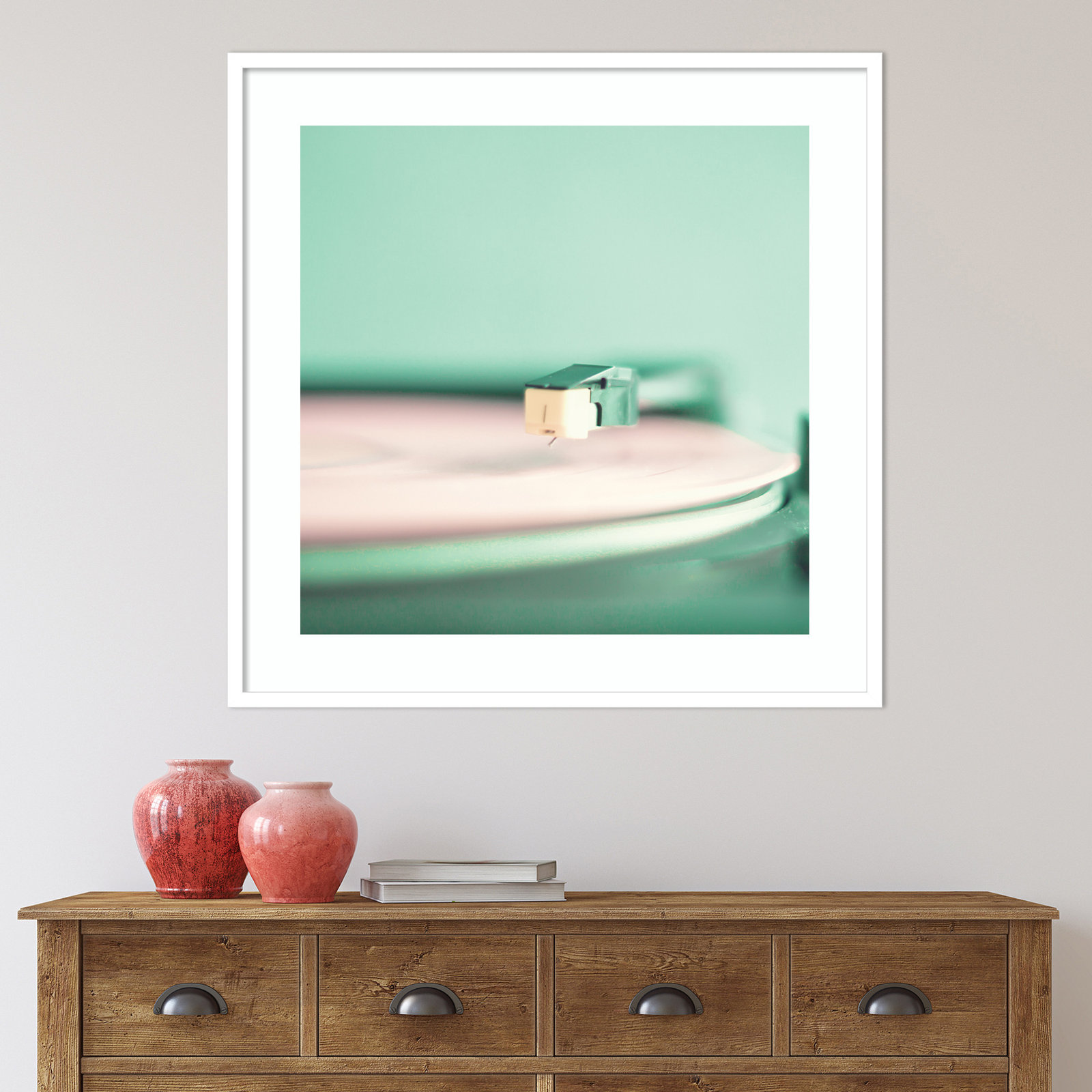 Analogue by Caroline Mint, White, 20.25" H x 20.25" W x 0.88" D