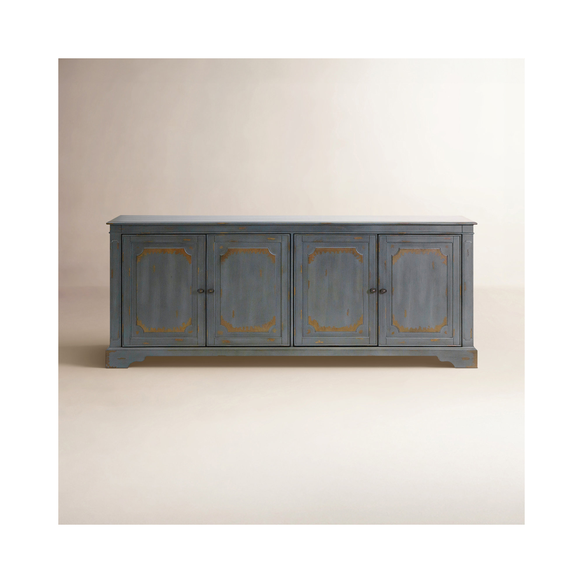 Dalgard TV Stand for TVs up to 65", 32"H x 80"W x 16"D, Gray