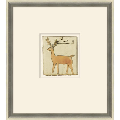 Deer- Mennonite Ledger Drawing Giclee Print by Soicher Marin Archives