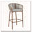 Outdoor Metal Rope Barstool