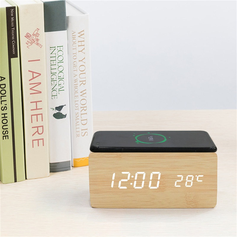 Digital Electric Tabletop Clock with Alarm in