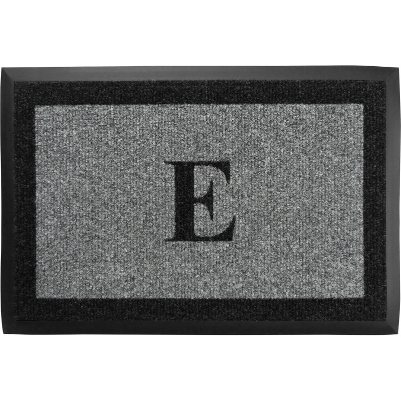 Tapis d'extérieur antidérapant Asai, E, Gris, l 24 po x L 48 po