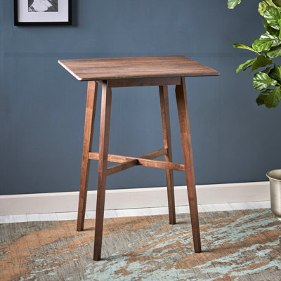 Chesterville dining room table，Modern Bar Height 42" Dining Table, Rubberwood Legs and Laminate Table Top