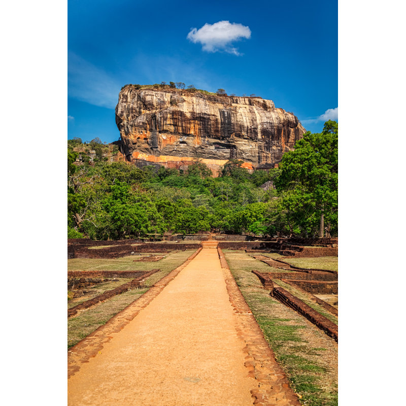 Sigiriya Rock - Wrapped Canvas Print, 122cm H x 81cm W x 3.8cm D