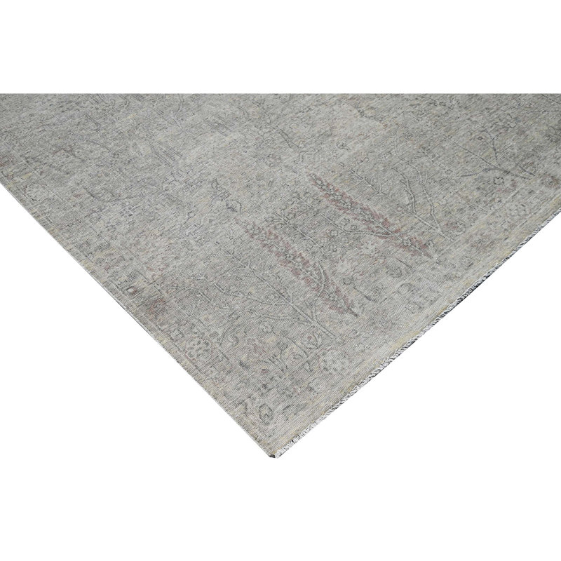 Hand Knotted Wool Southwestern Area Rug in Beige/Sand/Gray, Rectangle 5' x 8'