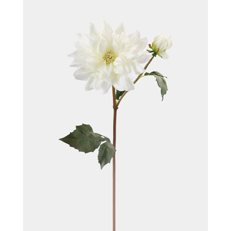Dahlia artificiel blanc 20,5 po, White