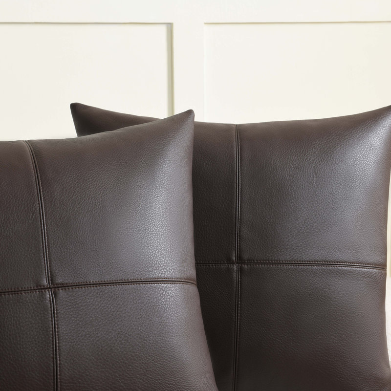 Pillow Cover, Dark Brown, Square 22"