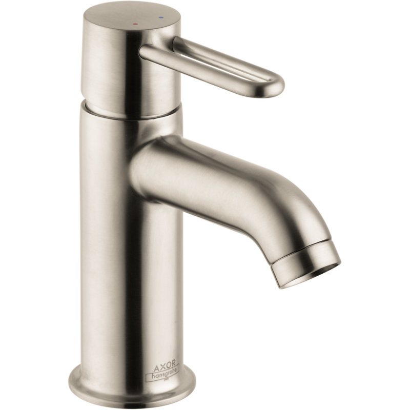 AXOR Uno Single Hole Bathroom Faucet with Drain Assembly, Brushed Nickel