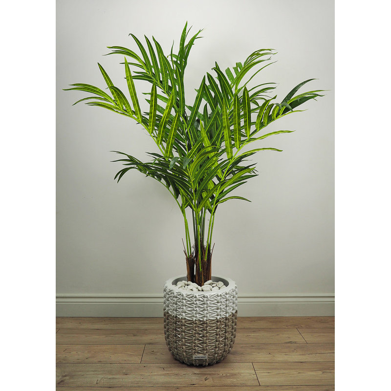 Faux palmier botanique au fini vert, H 59 po x l 48 po xP 48 po