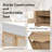 Shoe Storage Bench with Removable Cushion, and Adjustable Shelves-1967870866