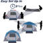 Tente de camping 2,8 pi (L) x 7 pi (H) x 58 po (H) avec rainfly, tente de camping facile à installer pour 4 à 6 personnes