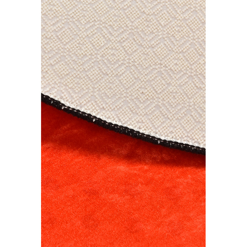Solid Colour Shag Area Rug, Round 140cm