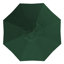 Parasol de patio noir mat 11 pieds avec nervures en fibre de verre et col inclinable en oléfine vert forêt-738857006