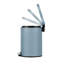 Eva Steel Step On Kitchen Trash Can-49838860-49838859