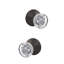 Hobson Non-Turning Glass Knob with Kinsler Trim-27776922