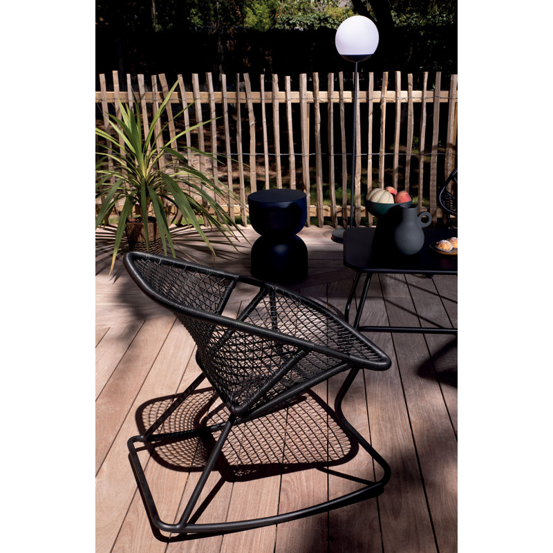 Piapolo Outdoor Side Chair, Anthracite
