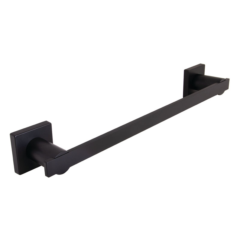 Barre à serviettes murale 26,75" Lura, Noir mat
