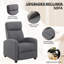 Fauteuil inclinable manuel en lin avec rembourrage en mousse -1746824292
