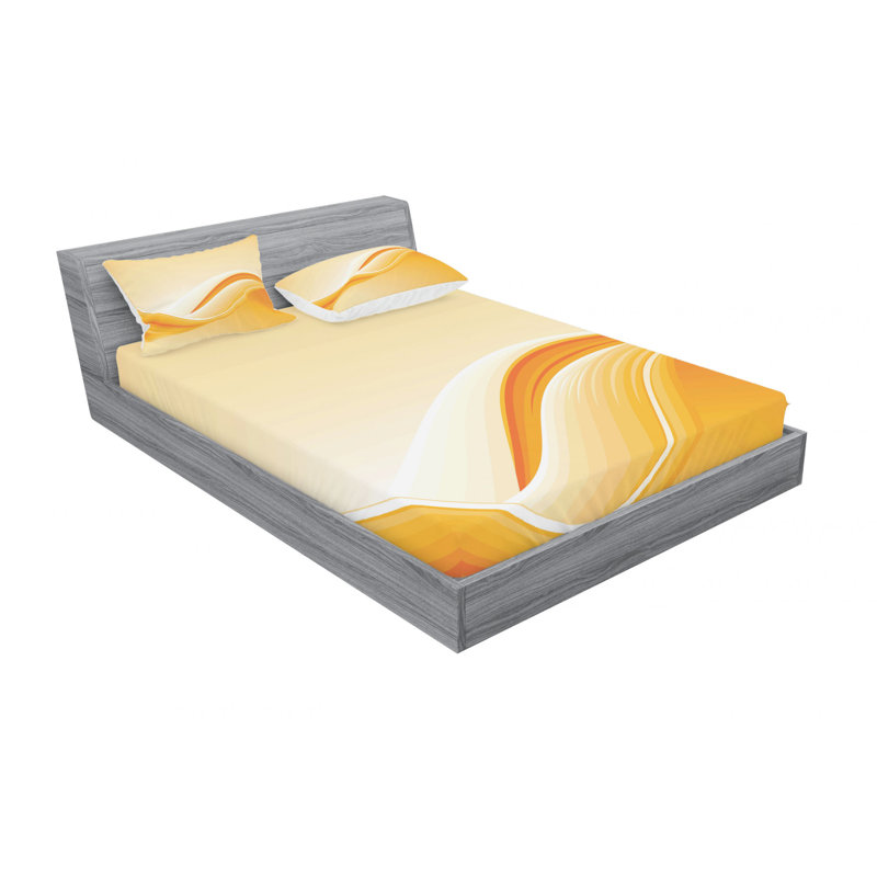 Microfiber Sheet Set, Queen Sheet Set with Fitted Sheet