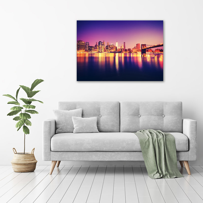 Manhattan New York - No Frame Print on Glass