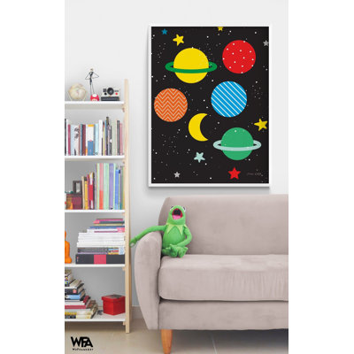 «Outer Space» par Ann Kelle, impression d'art de planètes, art mural espace, impression d'art d'étoiles, impression de l'espace, impression de planètes pour les enfants, espace chambre d'enfant