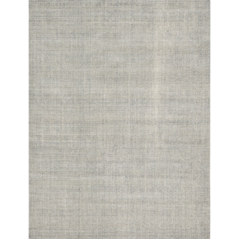 Floral Area Rug in Gray/White, Rectangle 5' x 8'