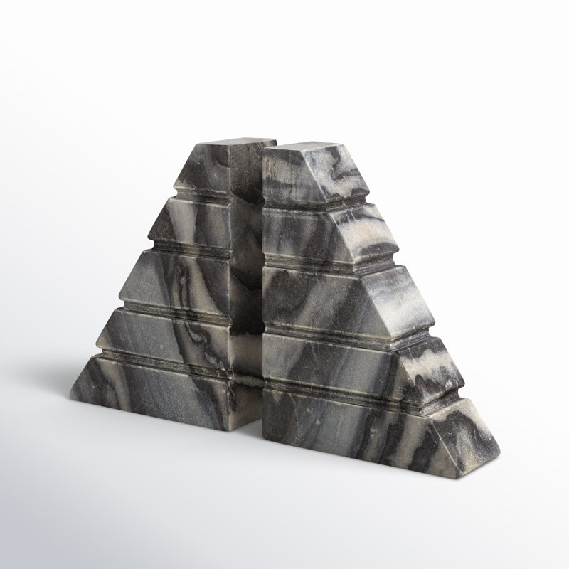 Marsala Stone Bookends