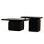 Table basse carrée Hip avec grain de bois noir-441763635