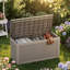 Boîte de rangement extérieure 120 gallons, boîte de rangement en résine imperméable et verrouillable avec siège-131176325