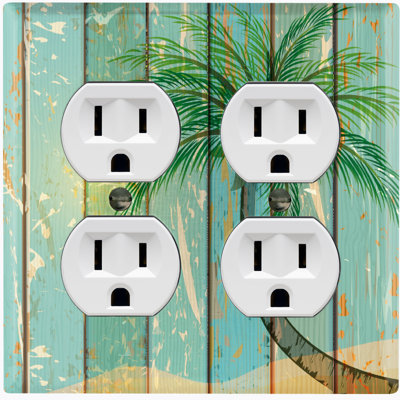 Plaque murale standard Palm Palm Green Fence