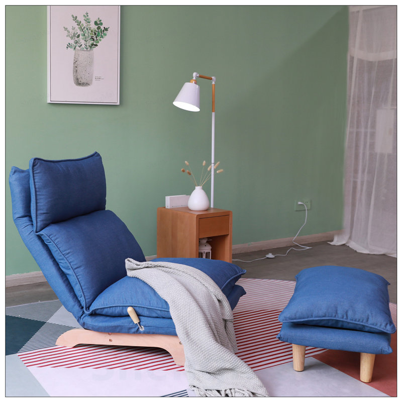 Fauteuil inclinable ergonomique pliable avec réglage semi-automatique pour un confort et une polyvalence ultimes, parfait pour le balcon ou la chambre à coucher