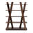 Hollen Modern and Contemporary 5-Tier Wood Geometric Living Room Display Shelf