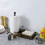 Metal and Wood Freestanding Paper Towel Holder