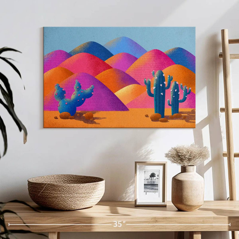 Harnek, désert vibrant de cactus Saguaro, H 16 po x l 24 po