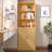 75" Tall Bookcase With Doors, 5 Tier Large Bookshelf With Cabinet, Standing Wood Display Book Shelf For Living Room, Office, Library With Doors-1186487838