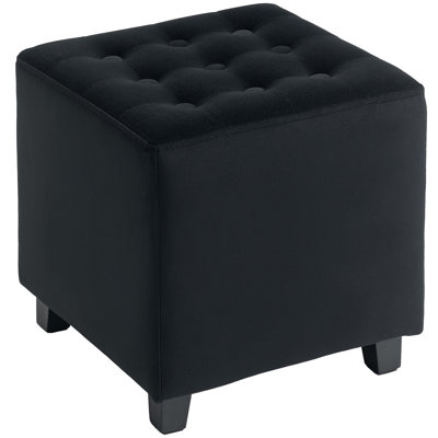 Taitianna 35cm Wide Solid Colour Footstool Ottoman