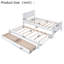 Lit plateforme moderne avec lit gigogne et tiroirs Modern-12109074