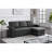 Upholstered Pull Out Sectional Sofa With Chaise-732438928