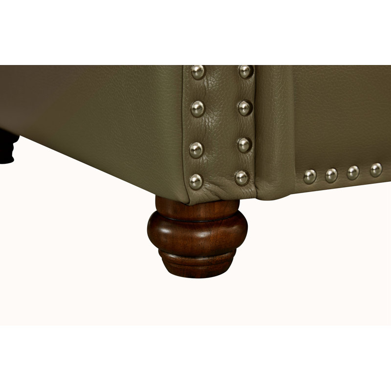 Fauteuil de salon en similicuir, Vert