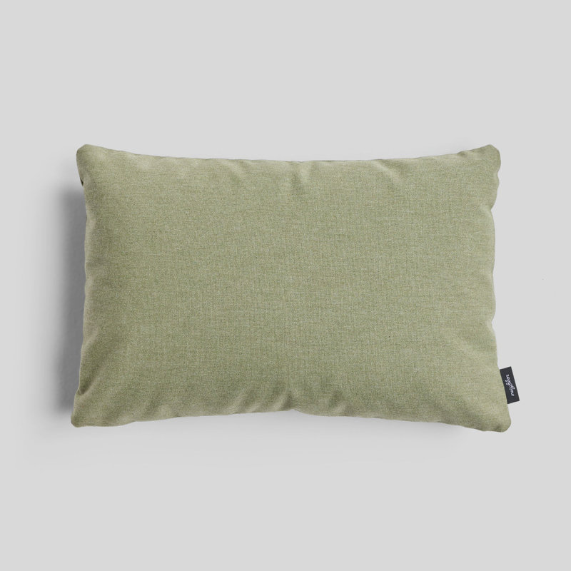 Crosshatch Sunbrella® Outdoor Throw Pillow, Leaf, 16"H x 24"W, Rectangular