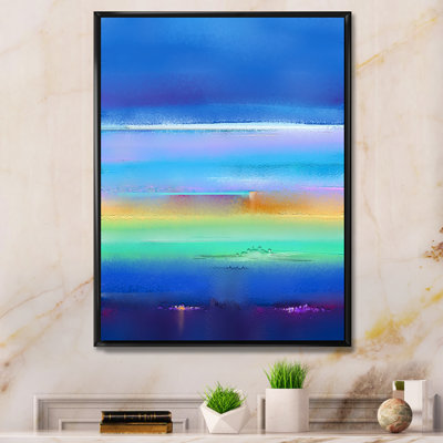 Impression sur les vagues de l'océan moderne - peinture