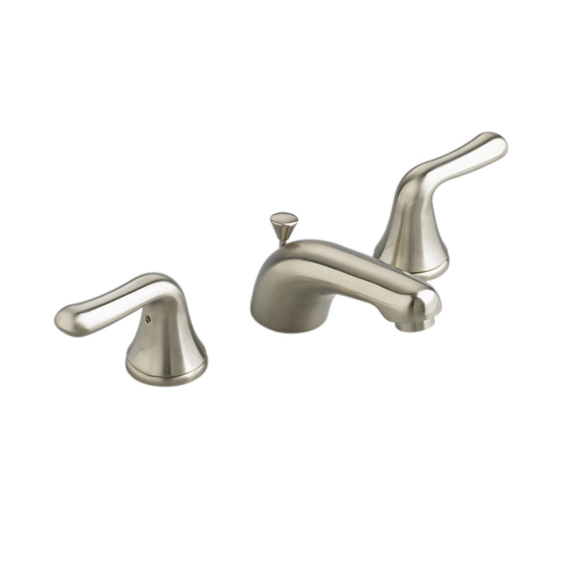 Robinet de salle de bain espacé avec ensemble de drain Colony Soft, Nickel satiné, Bonde escamotable