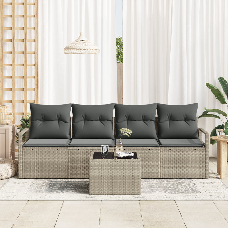 120cm Wide Patio Sofa with Cushions