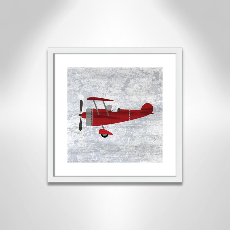 Impression sur papier rouge 2, H 16 po x l 16 po x P 1,18 po, Encadré de boîte blanc