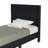 Shannock Corduroy Upholstered Wingback Bed With Gold Metal Legs-431116507-431116506